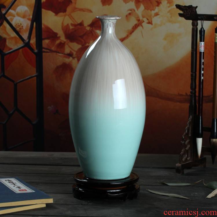 Art up porcelain vase decoration flower glaze olive bottles of modern home porcelain handicraft furnishing articles