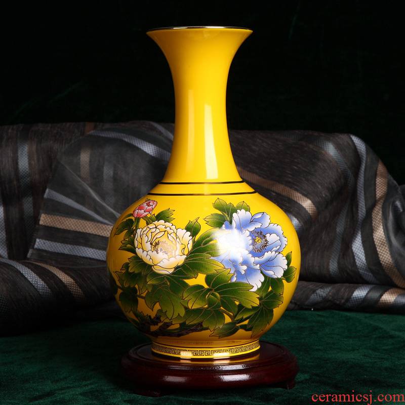Imperial vase wedding gifts rural home furnishing articles ceramics datang source red porcelain vase is 25 cm