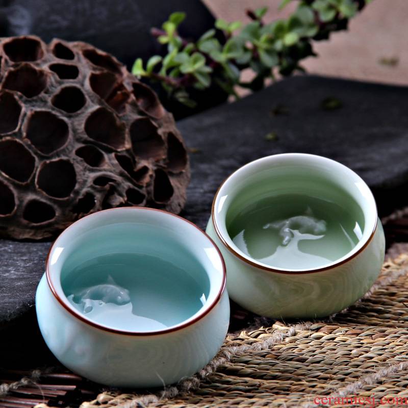 Mingyuan FengTang boutique specials longquan celadon small cup sample tea cup kung fu tea tea cups, ceramic cup