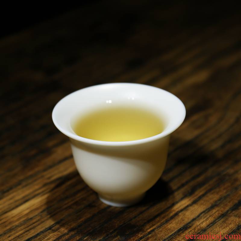Kate dehua white porcelain teacup skimming keller cup sample tea cup kung fu master cup ceramic cup, small cup