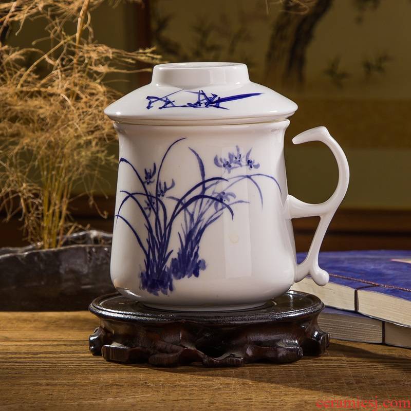 Jingdezhen ceramic cup office porcelain cup cup and cup tea set filter cups
