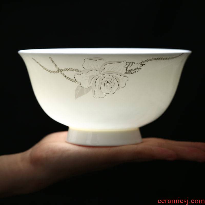 Ipads bowls with jingdezhen ceramic bowl Chinese 5 "prevent hot microwave use blue and white porcelain bowls of rice bowl