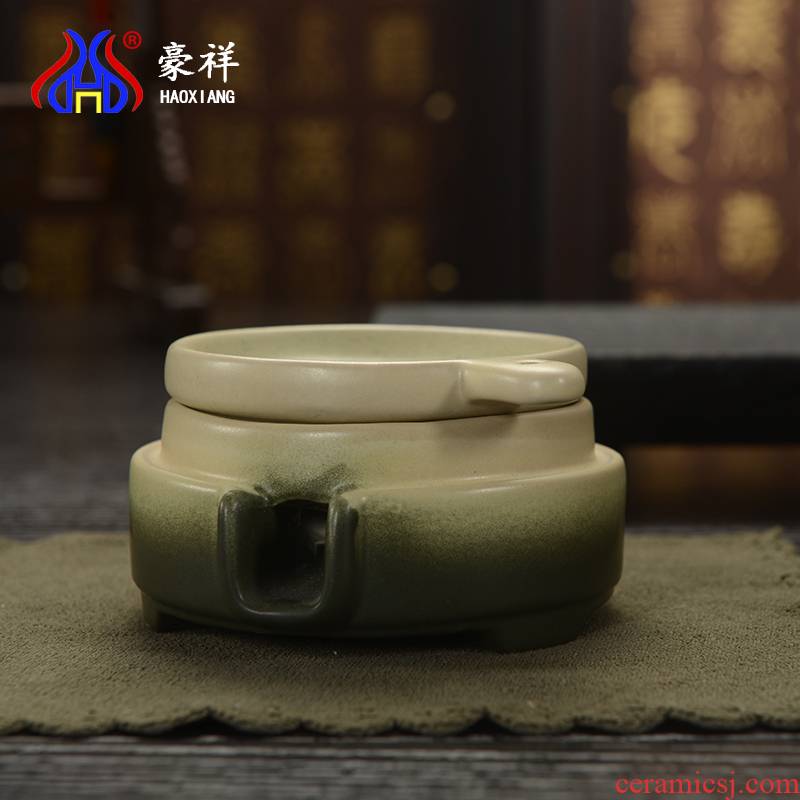 Howe cheung) tea strainer tea accessories tea strainer archaize clay filter mesh tea tray tea sea