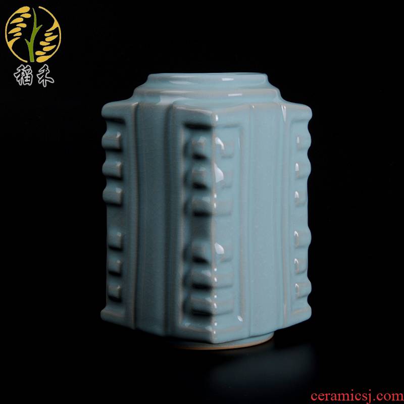 Ore your up archaize furniture decorative vase of TV ark, wine porch furnishing articles of Chinese style simple ceramic arts and crafts