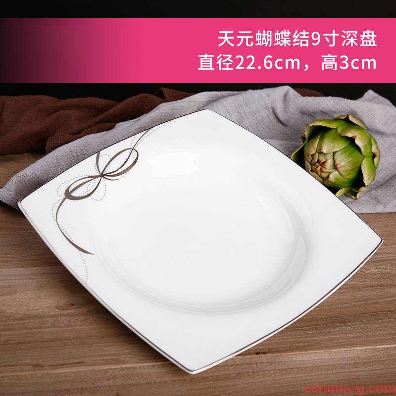 Western soup plate deep dish Western - style food tableware ipads porcelain child pasta salad dish restaurant to purchase wholesale