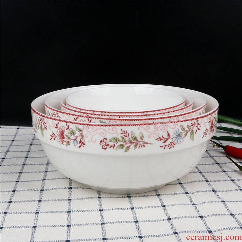 To Both the people 's livelihood industry 11039 romantic flower rattan edge bowl bowl rainbow such as bowl soup bowl 4.5 "5" 6 inch bowl of porridge