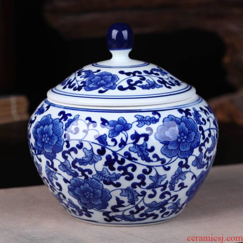 Jingdezhen ceramics pu 'er tea pot large POTS cake gift box packaging moistureproof, the seventh, peulthai the general sealed jar
