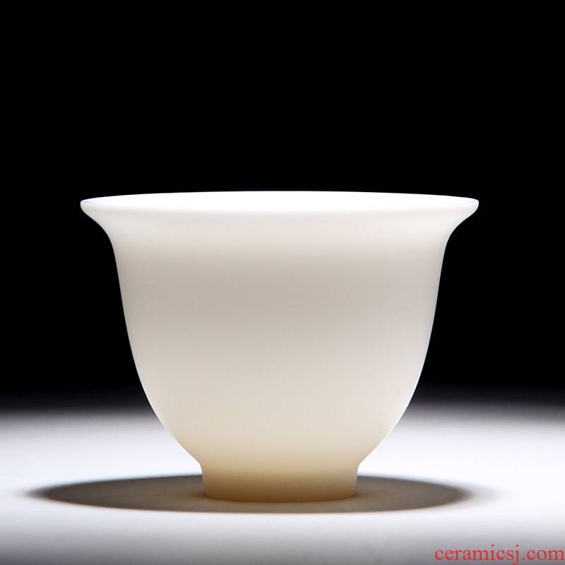 Mingyuan FengTang dehua white porcelain jade porcelain to propose ivory white kwai koubei sample tea cup pu 'er tea cup master CPU