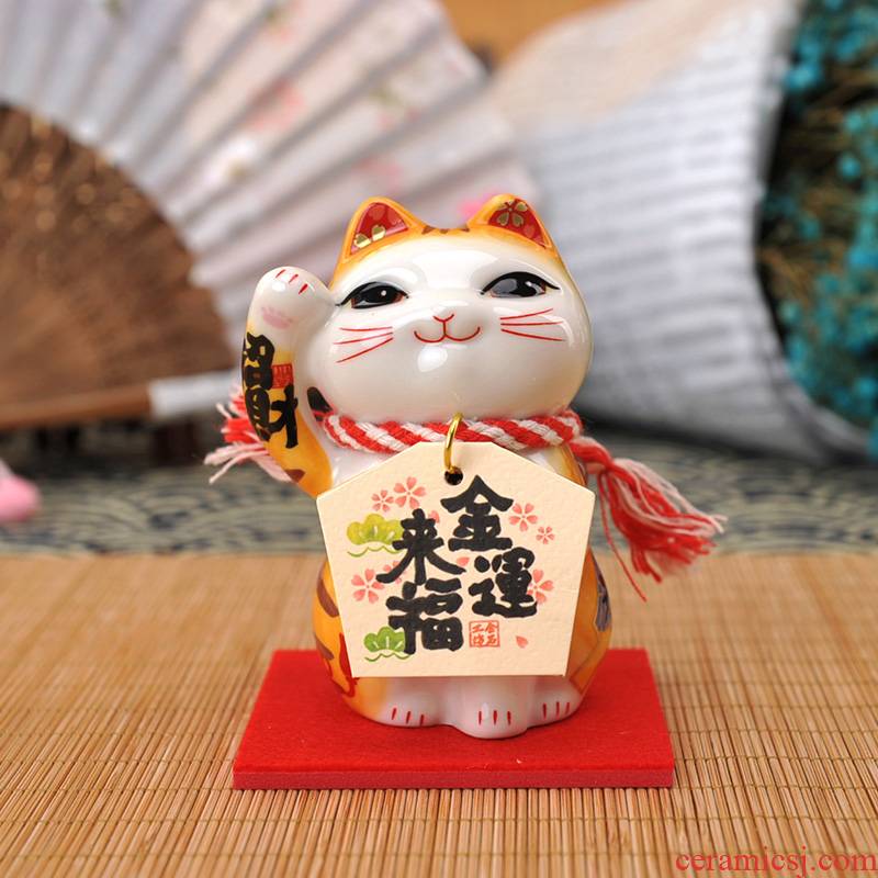 Stone workshop Jin Yunfu to mini plutus cat ceramic gifts household act the role ofing is tasted car furnishing articles furnishing articles marriage