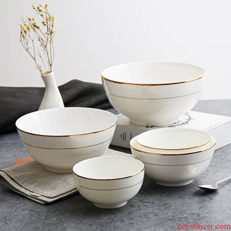 6 inches up Phnom penh ipads bowls bowl mercifully rainbow such as bowl bowls household soup bowl Chinese rice bowls contracted white ceramic bowl
