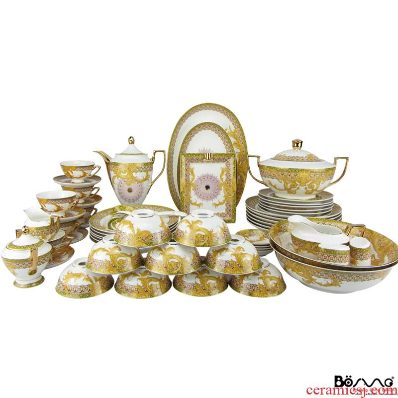 70 head of mid - range European ipads China sun teng tableware suit French coffee tea set gift