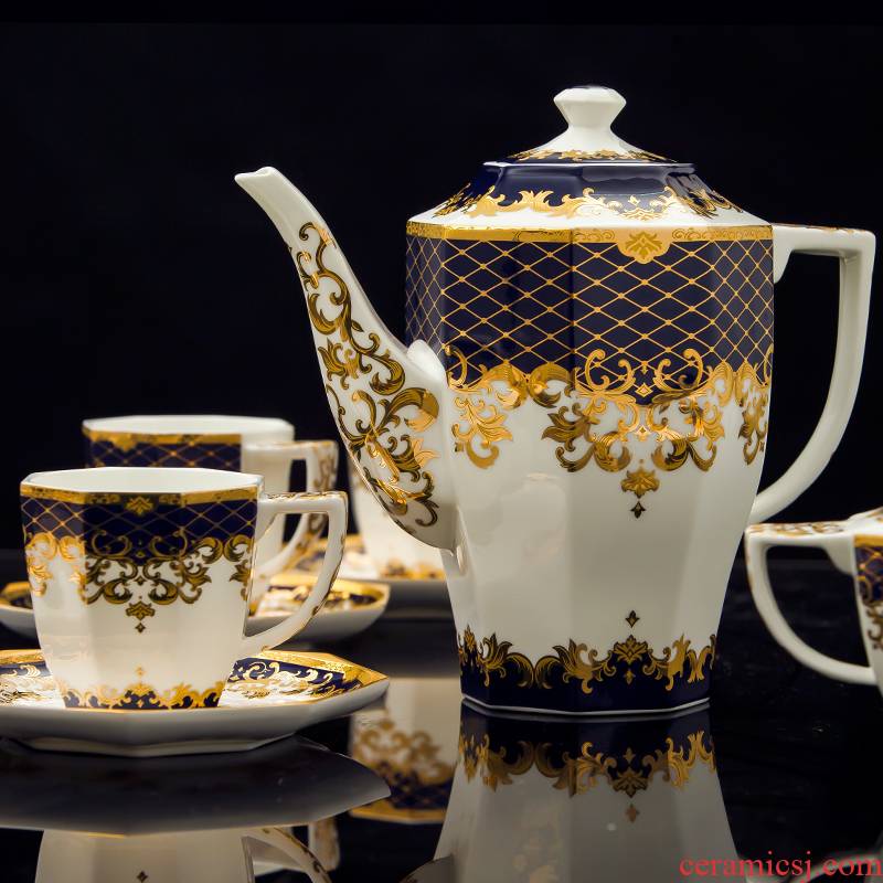 Coffee cup suit European red cup tea Coffee ipads China English afternoon tea tea saucer ceramic teapot