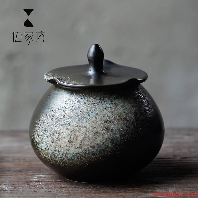 The Wu family fang star creative ceramic tea pot portable storage tank to save tea pu - erh tea POTS