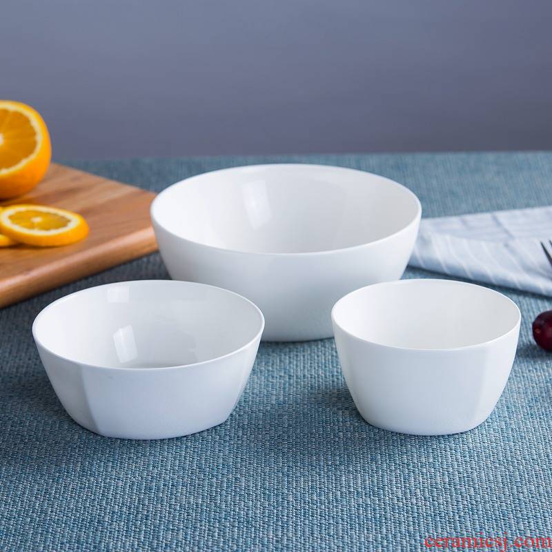 Korean party 4.25 7 inch square bowl bowl of jingdezhen porcelain ipads soup bowl white rainbow such use tableware ceramics rice bowls