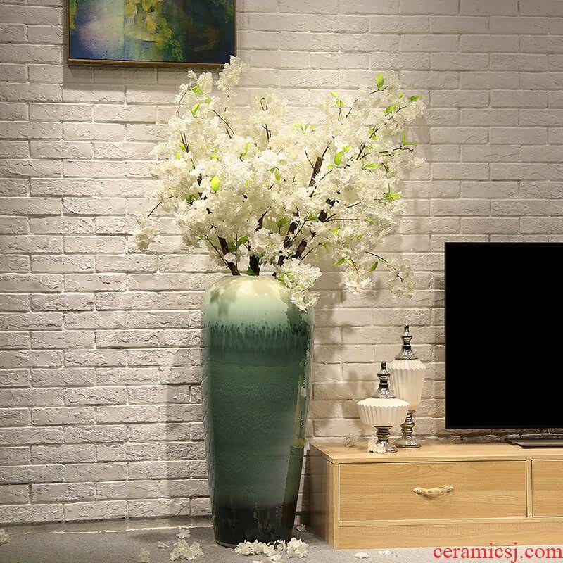 Jingdezhen European - style originality of large vase wedding landscape decoration simulation flower big flower, flower ceramic furnishing articles