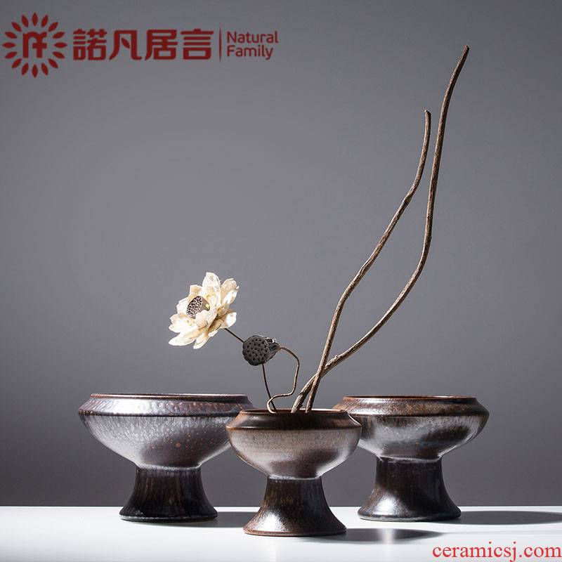 Mesa ceramic vases, dried flowers, flower arrangement furnishing articles sitting room table, TV ark, I and contracted zen decoration decoration