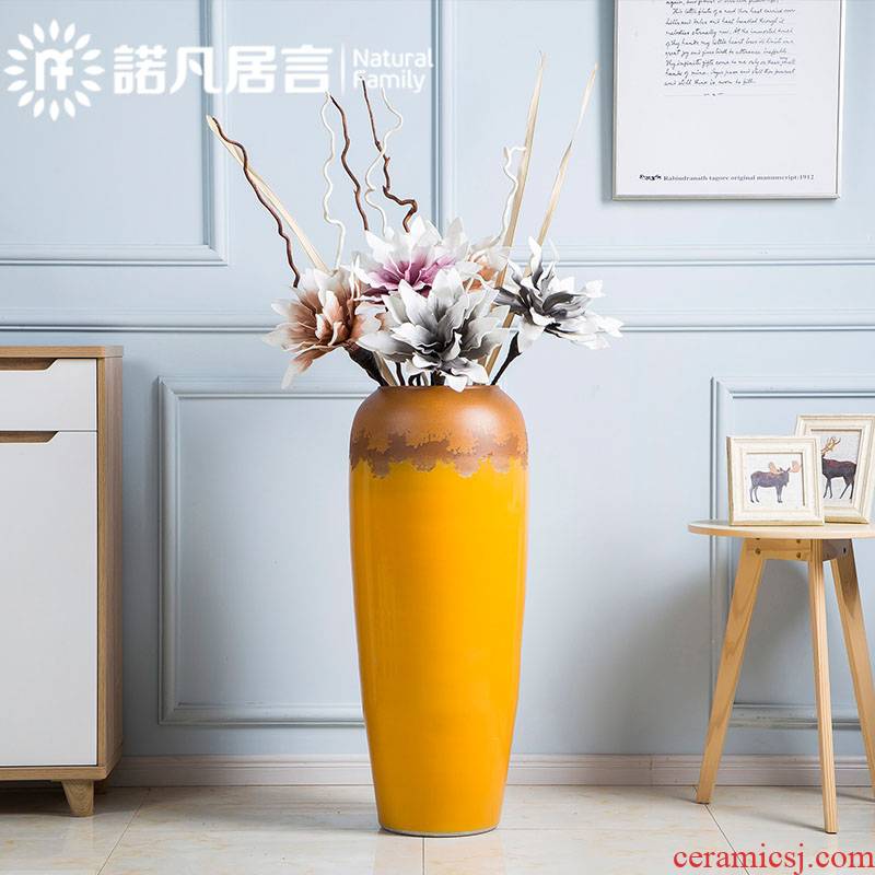 Ceramic vase landing dried flowers flower arrangement furnishing articles villa hotel, sitting room of Europe type restoring ancient ways of creative contracted fashion accessories