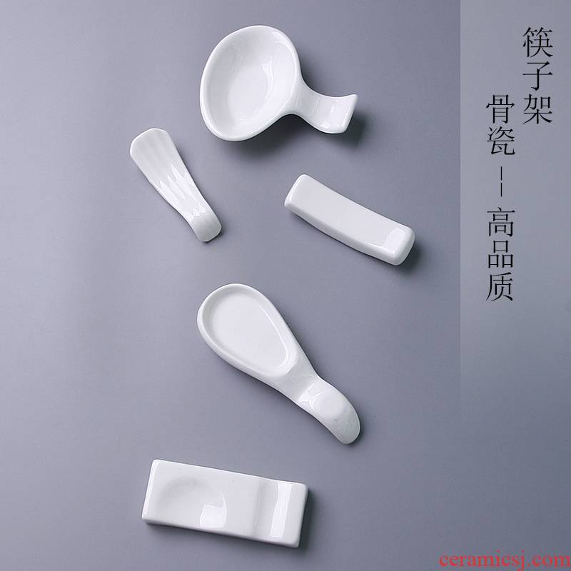 Contracted and pure white ipads porcelain run chopsticks holder frame ceramic and chopsticks chopsticks chopsticks Korean spoon holder frame pillow hotels