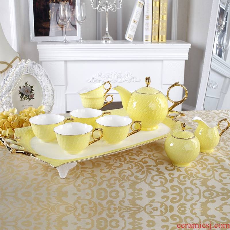 Mae ceramic ipads China coffee suit European afternoon tea coffee set suit cups and saucers tea cups