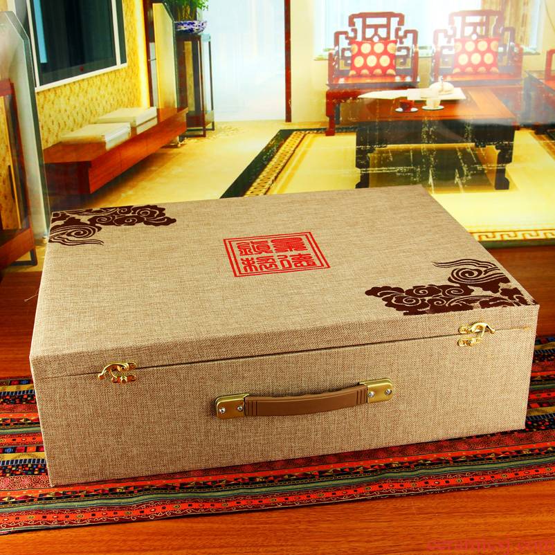 Jingdezhen ceramic tableware tableware suit dishes JinHe send gift porcelain tableware special packaging gift box