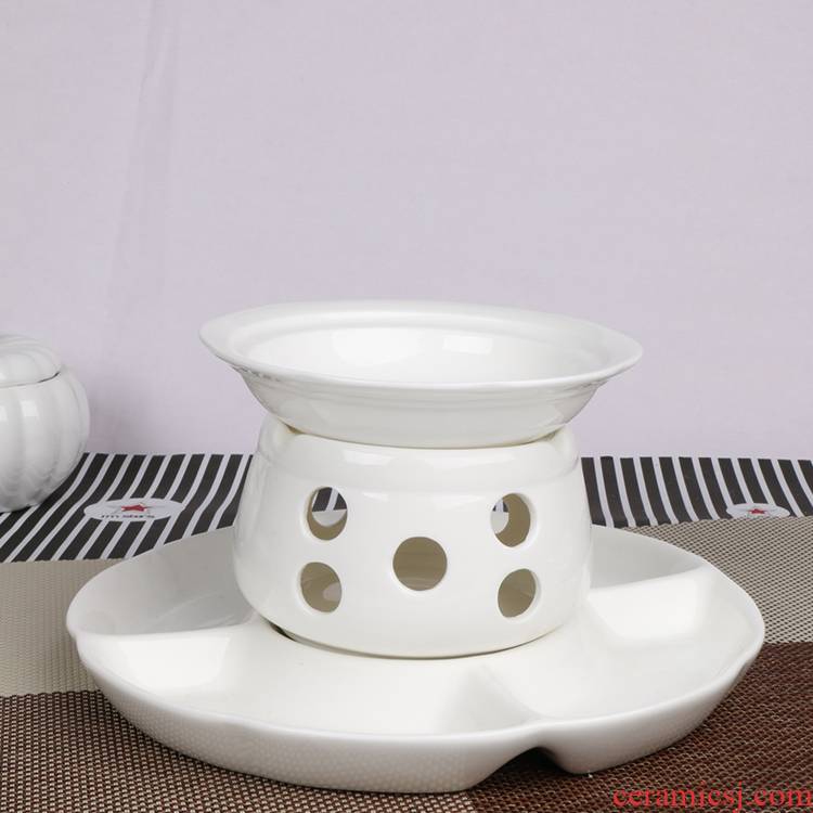 Can is home authentic white creative ceramic bowl suit ice cream hot pot platter tableware chocolate dessert cutlery