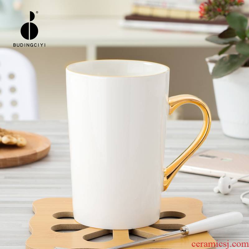 Simple paint ceramic cup new keller with spoon, coffee cup of ipads China milk cup cup custom move