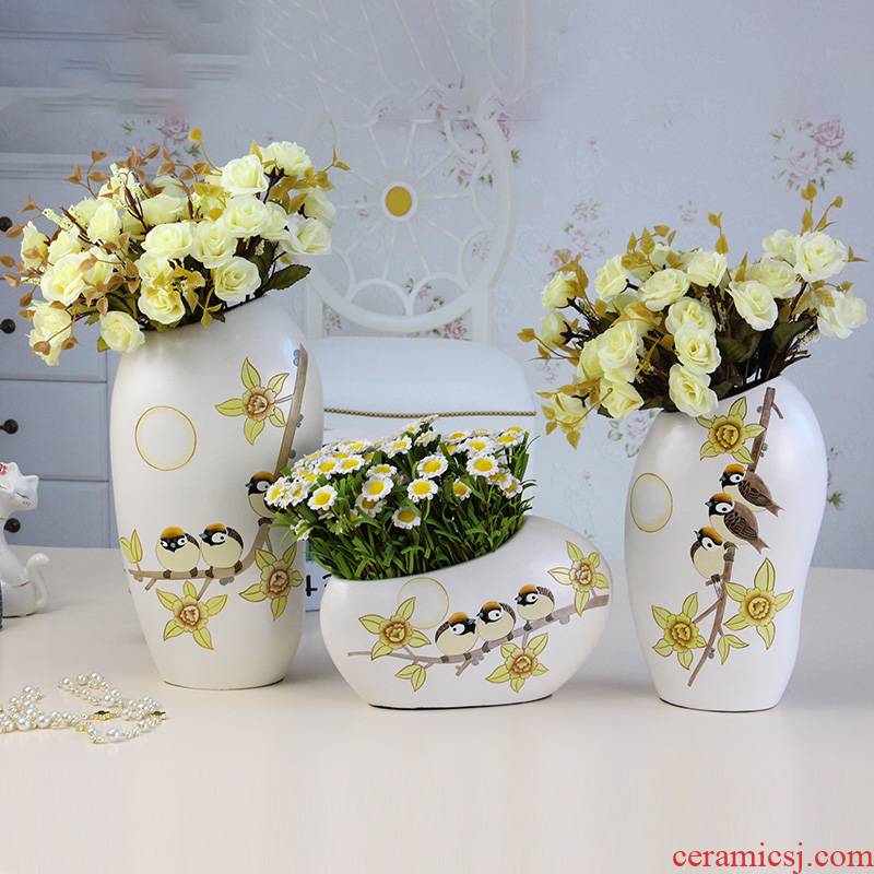 Great luck I household ceramics hand - made art vases, flower receptacle creative living room TV ark, furnishing articles