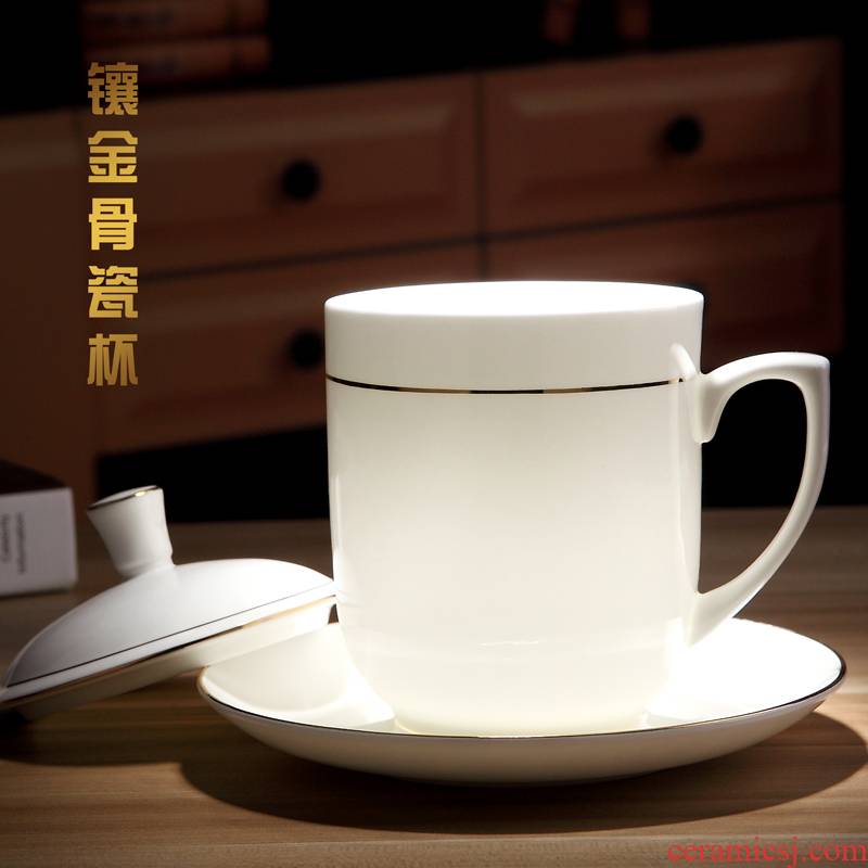 Jingdezhen ceramic cups with cover cup up phnom penh ipads porcelain cup office cup hotel conference room, tea cups
