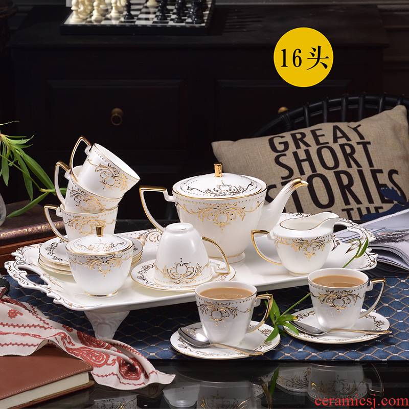 British ceramic ipads China coffee suit European afternoon tea coffee cups and saucers tea small key-2 luxury