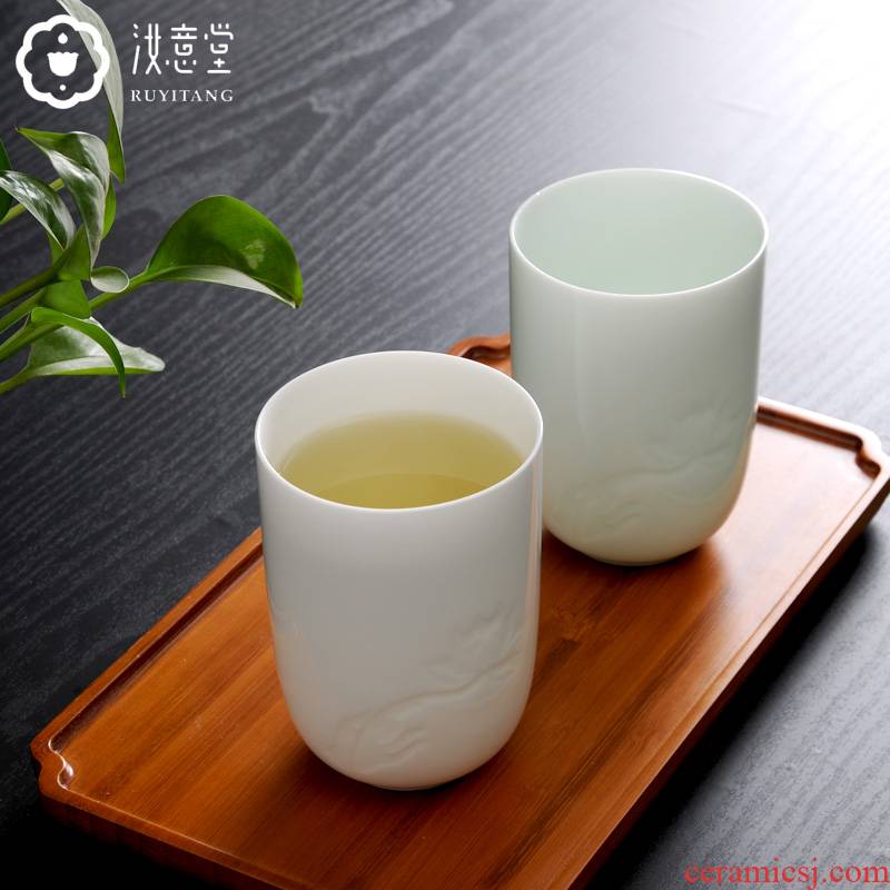 Jingdezhen ceramic cup cup home office ultimately responds cup tea cup personal cup contracted for a cup of tea