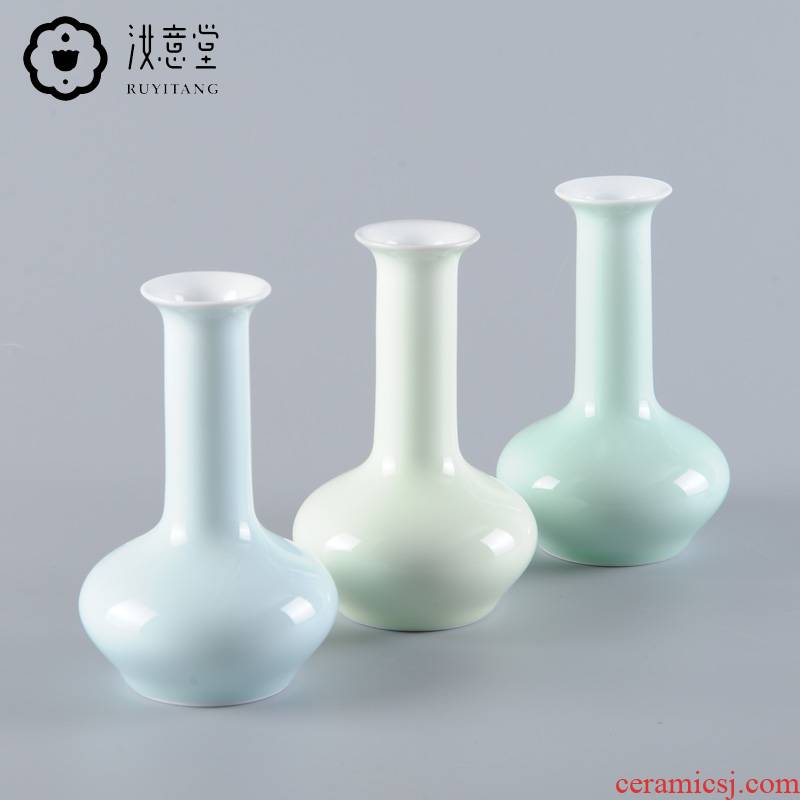 Celadon floret bottle inserts ceramic vase literary small pure and fresh and contracted hydroponic porcelain table sitting room adornment small place