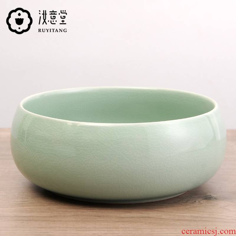 Your up porcelain tea to wash large ceramic water big yards kung fu tea tea accessories jar celadon water wash tea cup
