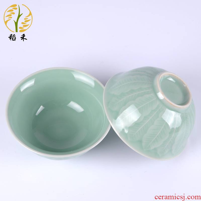 Your up celadon bowls of Chinese style is contracted and pure and fresh ceramic tableware porcelain bowls bowl rainbow such as bowl housewarming hotel home
