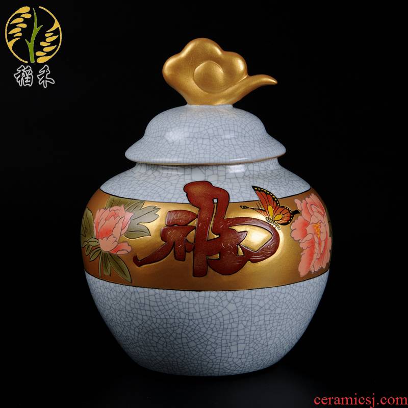 Clearance your up crafts home ceramic sitting room adornment furnishing articles storage tank is Chinese style restoring ancient ways of TV ark, decoration