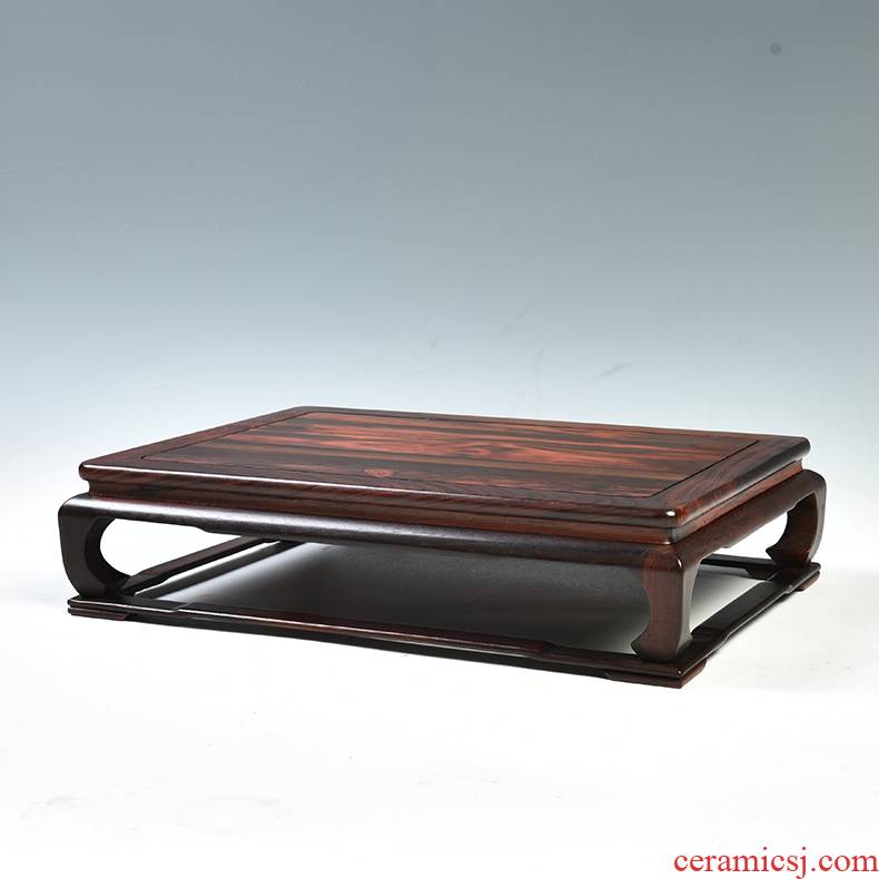 Red mahogany acid branch base tank base it flowers miniascape base solid wood carved wooden furnishing articles base rectangle