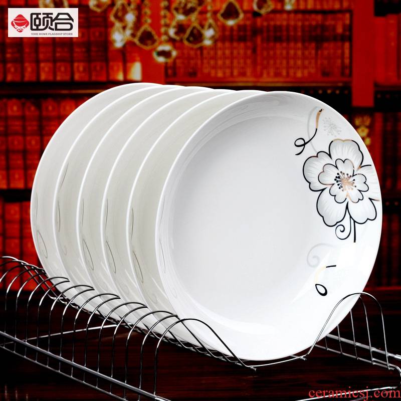 7 inches, 8 inches FanPan Chinese circular ipads China six 10 sets of design and color more household microwave tableware