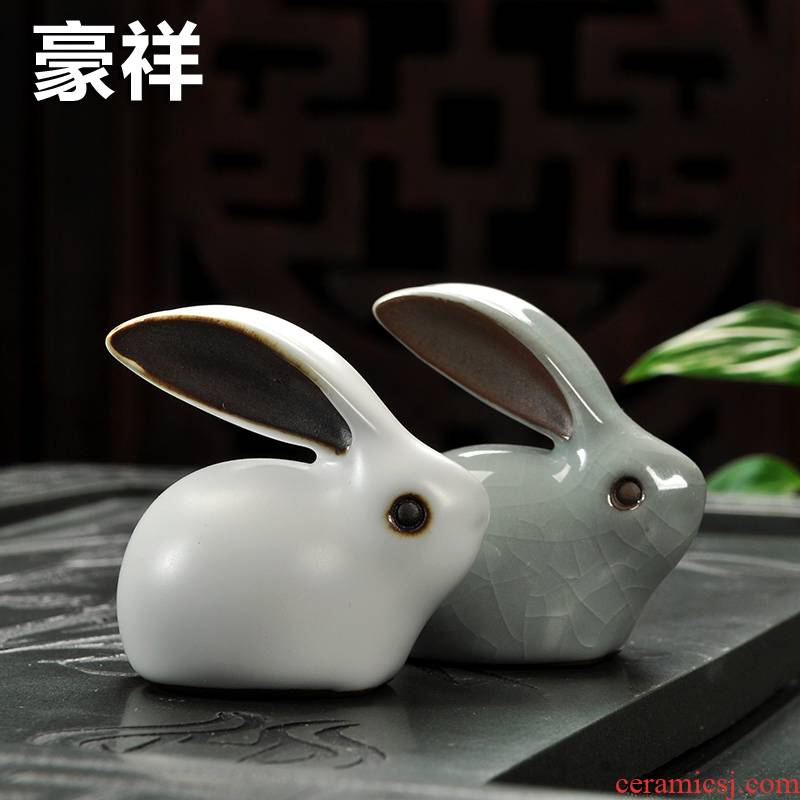 Howe cheung rabbit your up boutique furnishing articles furnishing articles ceramic tea tea play play tea tray was elder brother up drive