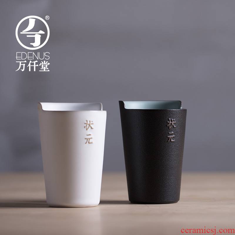 M letters kilowatt/hall ceramic cups contracted office cup without cover thick ceramic creative tea cup cup back cup 02