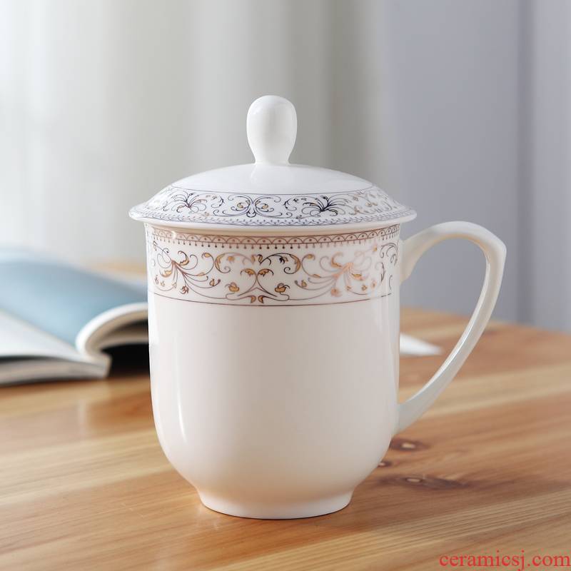 Jingdezhen ceramic cups with cover ipads porcelain cup home office and meeting in up phnom penh cup tea cup can be customized