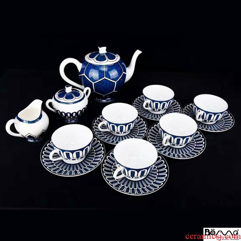 The Blue seal tea utensils ipads China west European afternoon tea under the glaze color coffee cups and saucers dessert gift boxes