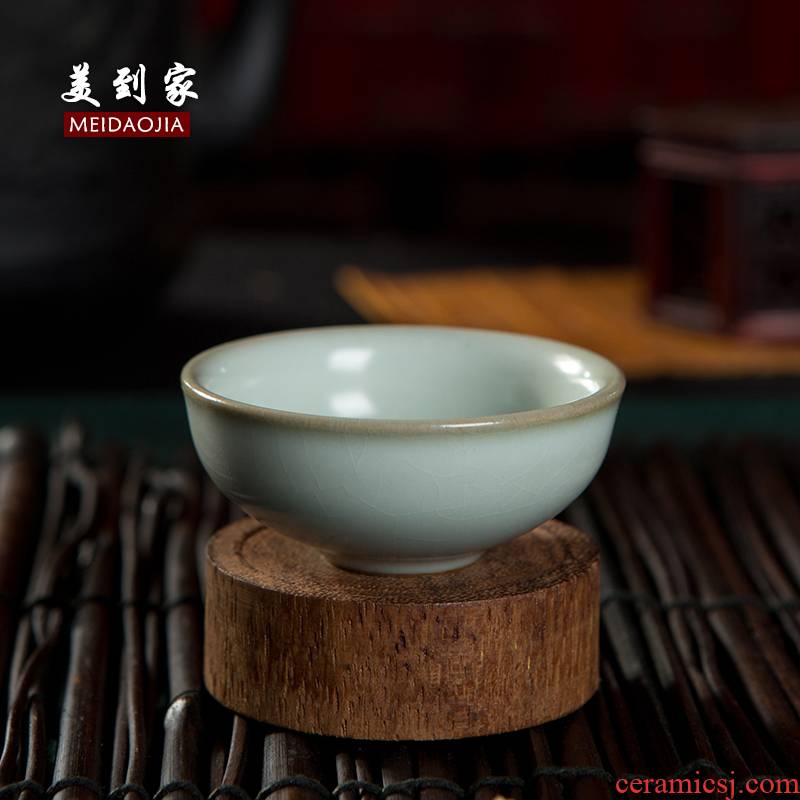 Beautiful home your up kung fu tea cups xiaoping koubei violet arenaceous manual single cup ice crack glaze porcelain tea set