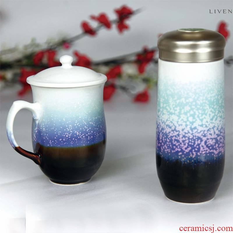 Do Tang Xuan porcelain great perfection snow crystals money box suit tall glass cup with business leadership gifts is it