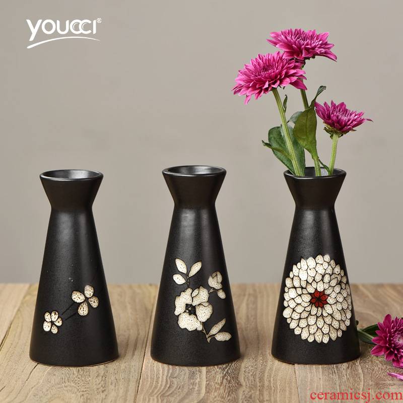 Youcci creative porcelain Japanese and wind leisurely style vases, ceramic utensils the qing hip restaurant wine wine jar