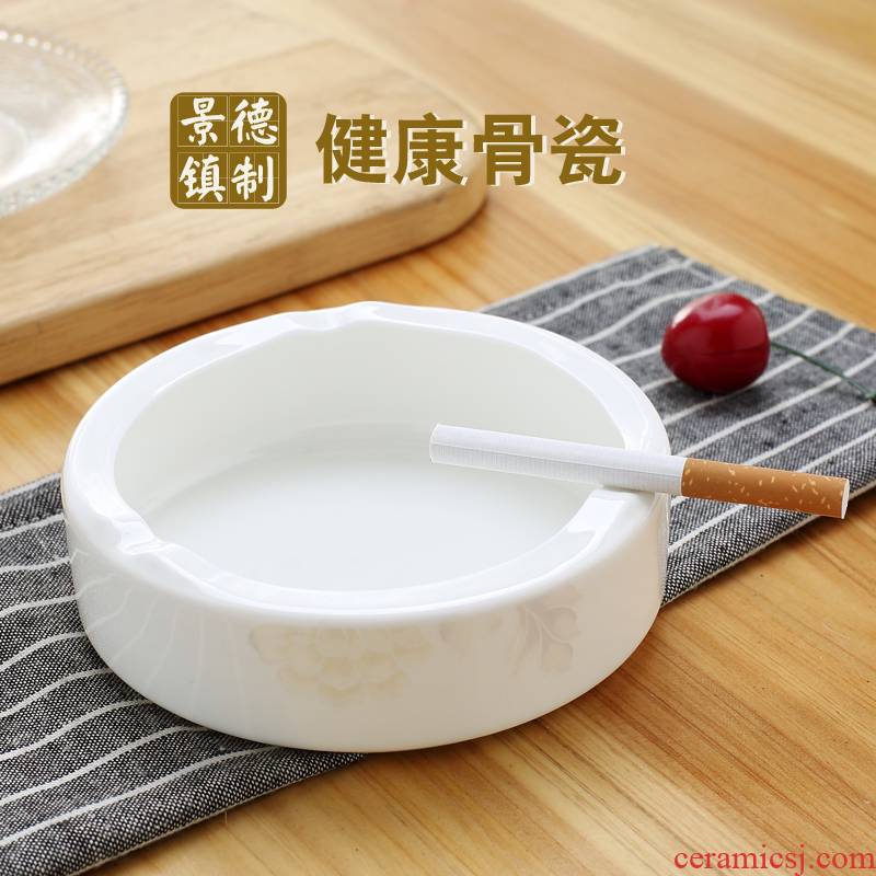 Jingdezhen ceramic ashtray contracted and pure and fresh and sitting room adornment ceramic gifts creative furnishing articles