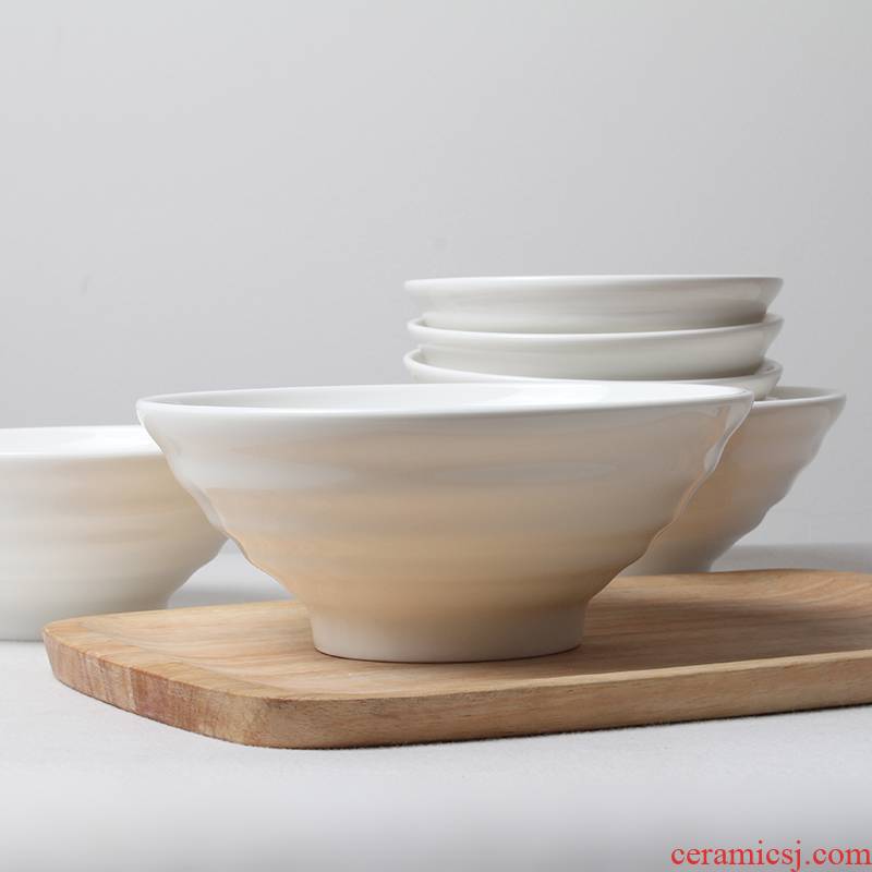 Pull rainbow such as bowl of porridge bowl bowl mercifully rainbow such as bowl soup bowl with Japanese large hat to ltd. malatang ceramic rainbow such as bowl bowl