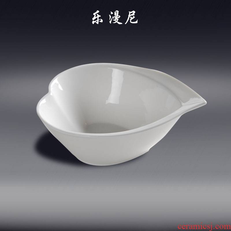 Le diffuse, profiled - wrong body pure white peach to use ceramic bowl braise in soy sauce meat soup tureen Chinese wind