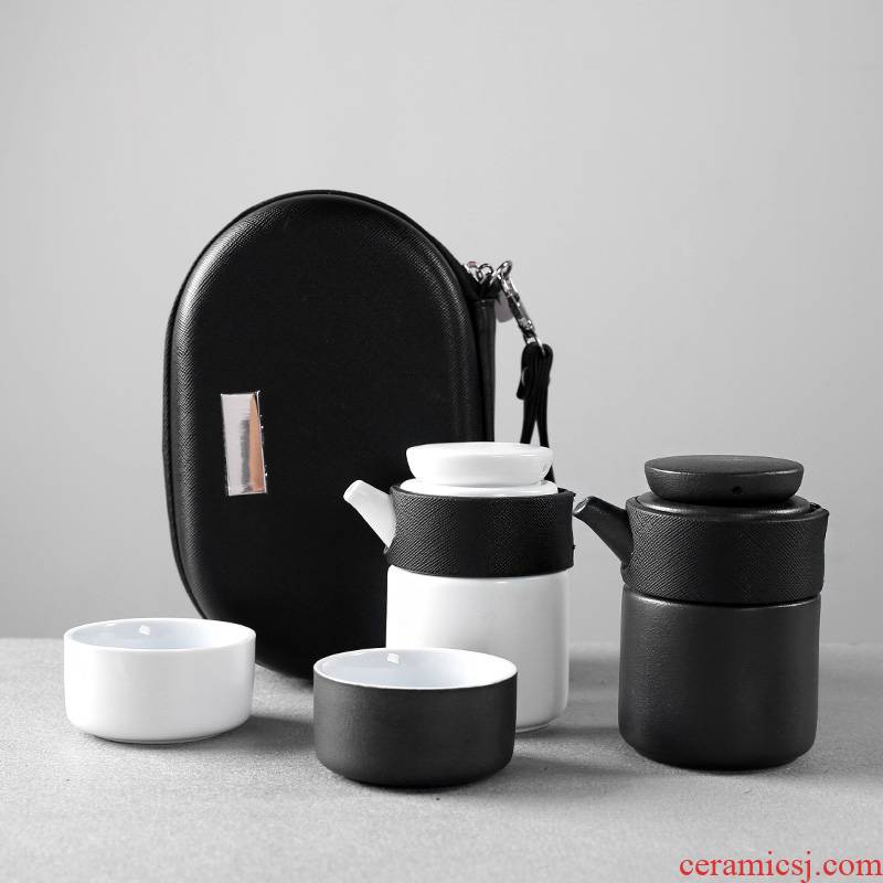 Porcelain heng tong portable travel package ceramic kung fu tea cup to crack a pot of a cup of tea pot set home