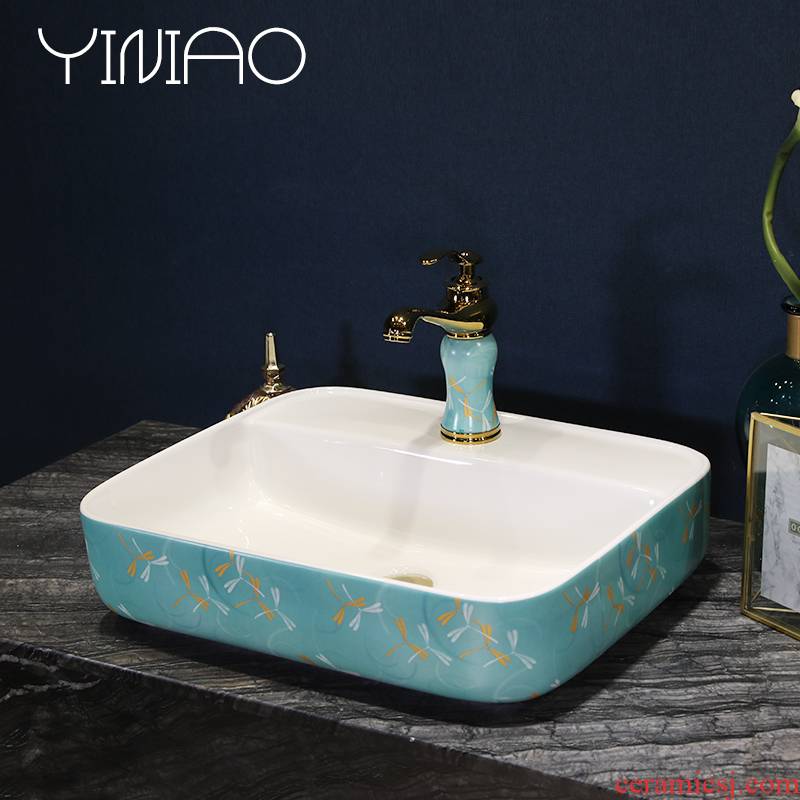 The stage basin circular lavatory contracted household ceramic toilet lavabo European art basin basin of Europe type