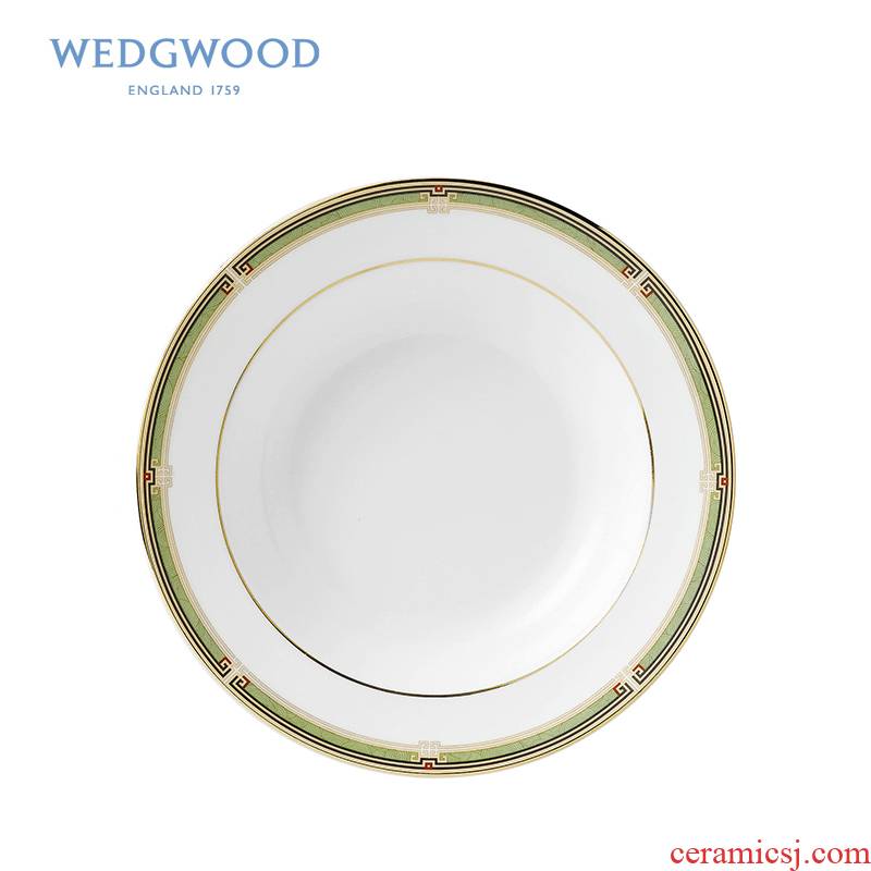 British Wedgwood Oberon peach series of 20 cm deep dish only single ipads porcelain soup plate hot plate