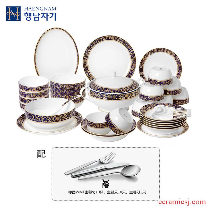 South China cloisonne HAENGNAM Han Guoxing key-2 luxury 68 head of cutlery set (WMF22 it)
